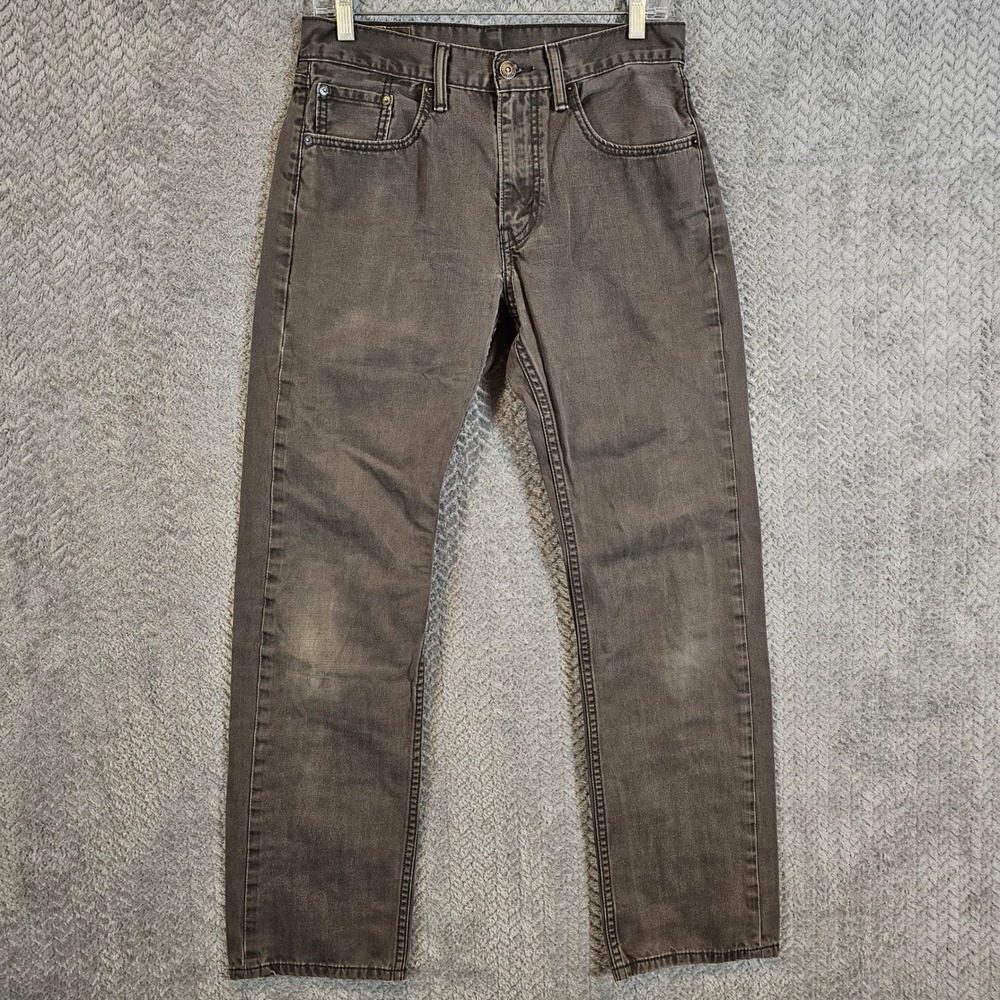 Levi Strauss 505 Regular Fit Jeans Men 30x32 Faded Black Straight Leg 00505-0716